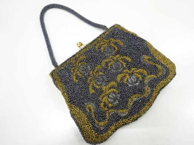 JAPANESE KIMONO / BEADS HANDBAG